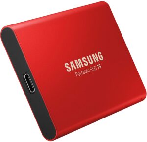 Samsung MU-PA1T0R EU Portable SSD T5 1 TB USB 3.1 Externe SSD Rot