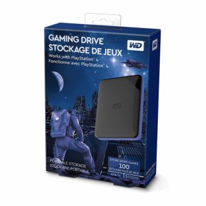 WD Gaming-Speicher 4 TB mobile externe Festplatte schwarz blau für PS4